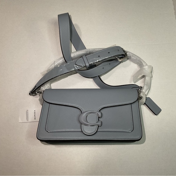 Coach Tabby Shoulder Bag 26  Grey Blue CH735 - NWT - Picture 1 of 7